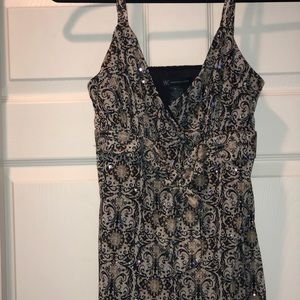 INC spaghetti string layered tank, like new!